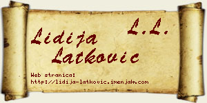 Lidija Latković vizit kartica
